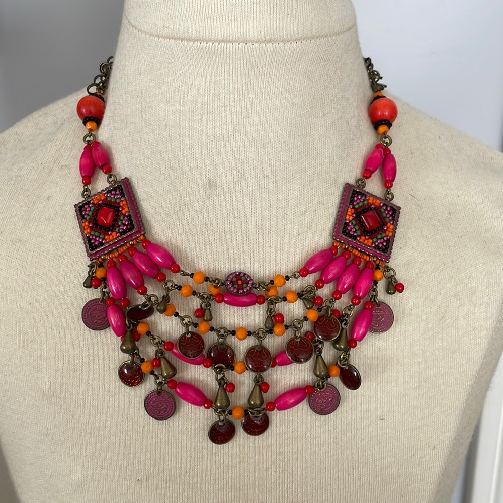 Pink and Orange Necklace
